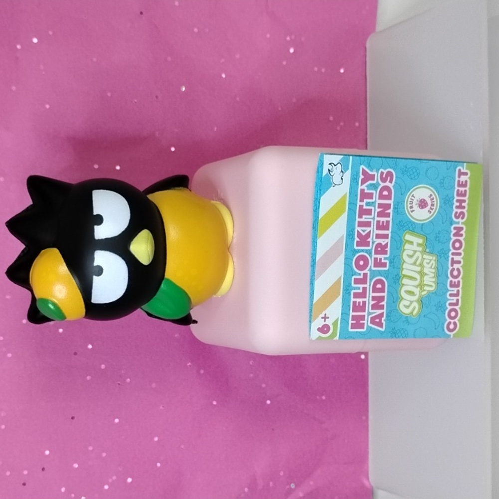 Hello Kitty and Friends Squish 'ums Fruit Series Badtz-Maru Orange
